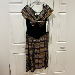 Vintage 1980s Jessica Howard Art Deco Bridesmaid Dress | NWT | Size 14